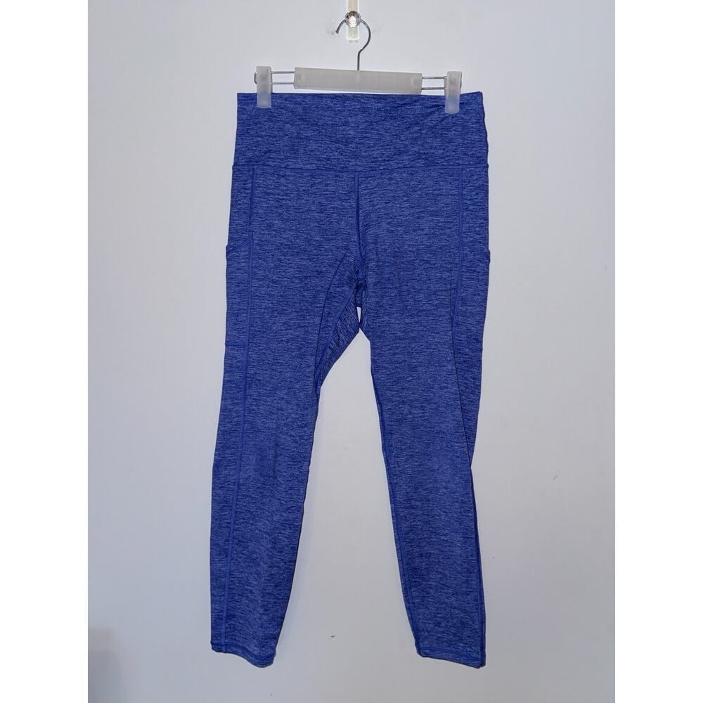OFFLINE by Aerie The Hugger High Rise Leggings Large Blue Heathered Pockets